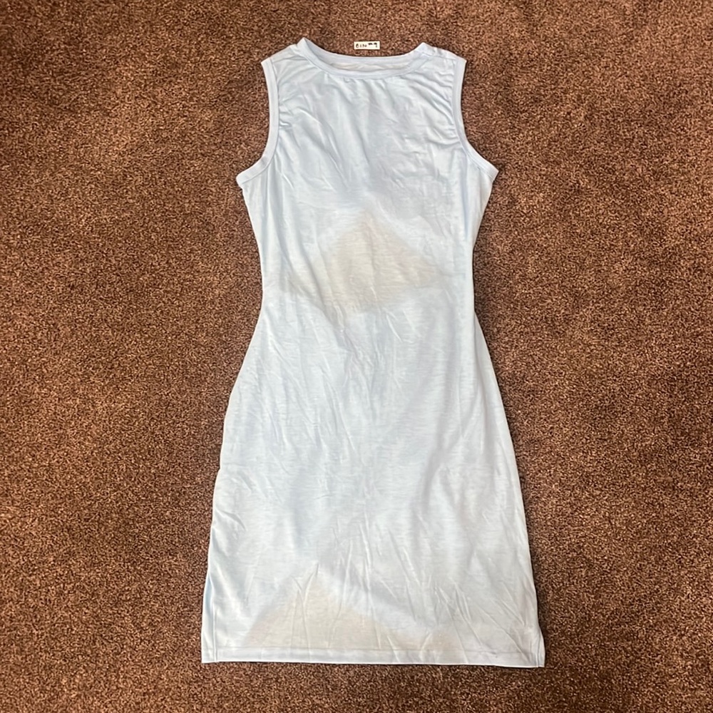 Medium dress. Light blue